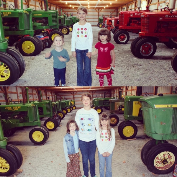 Cousins and Tractors ... 2012 / 2016. #family #tractors