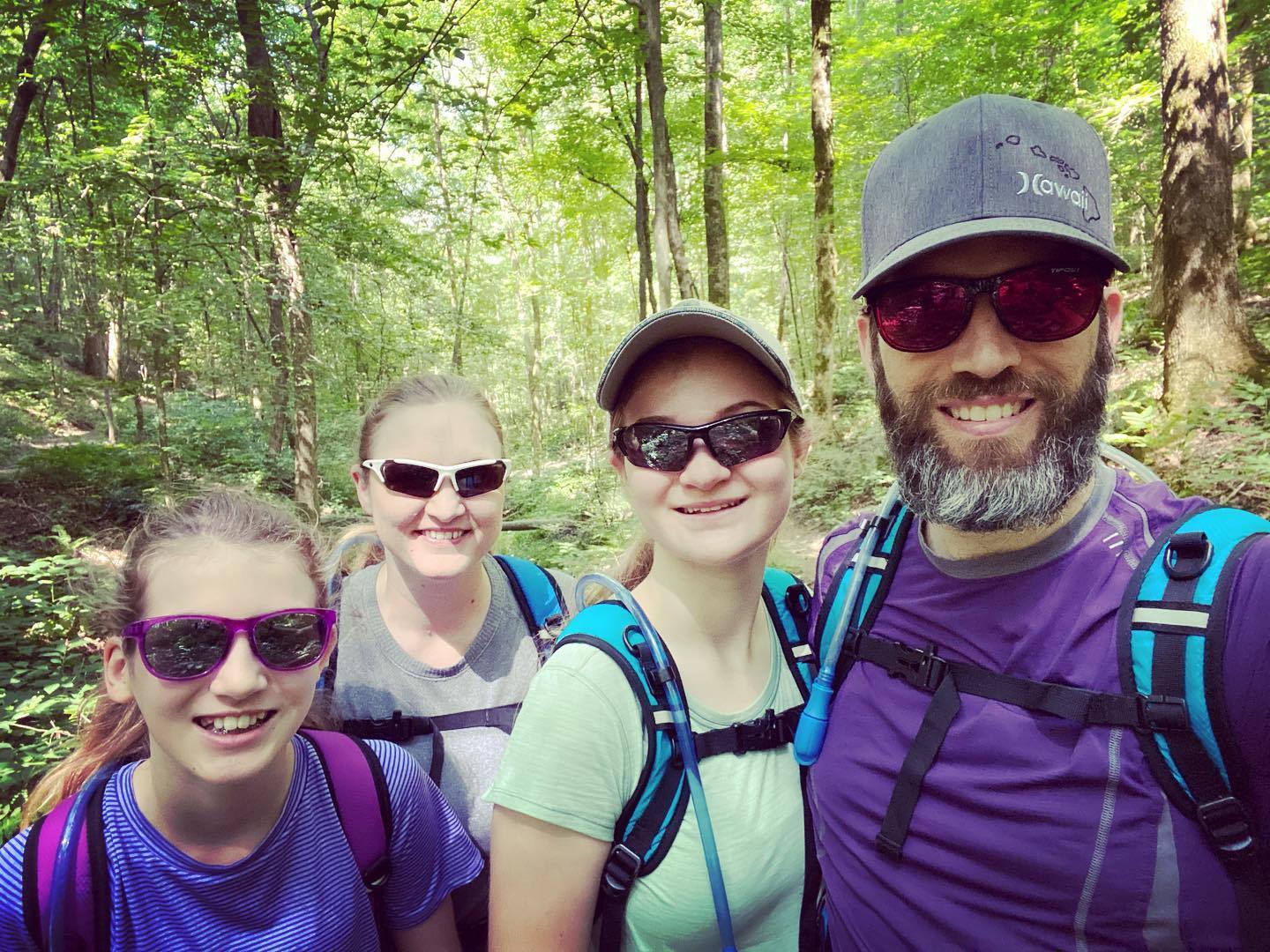 We had quite an adventure hiking the Garrison Creek Loop along the Natchez Trace today. #family #hiking